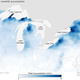 Average lake effect snow totals across the region. Image: climate.gov